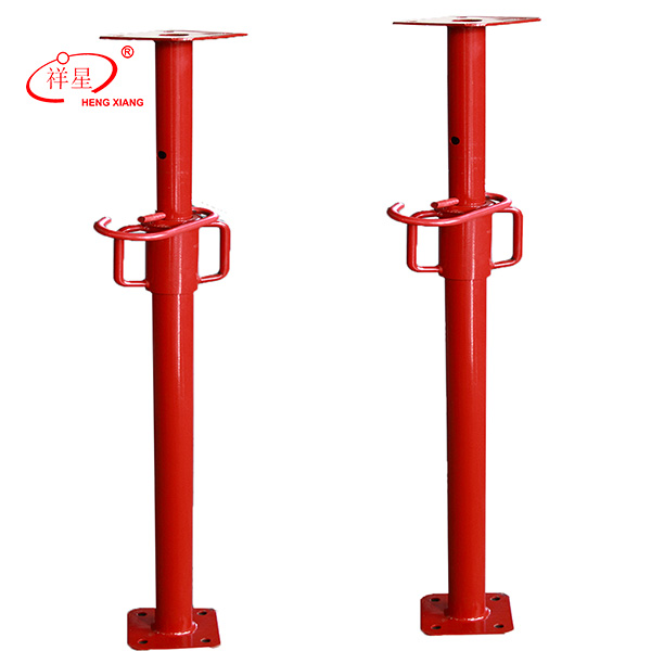 Galvanized adjustable steel props