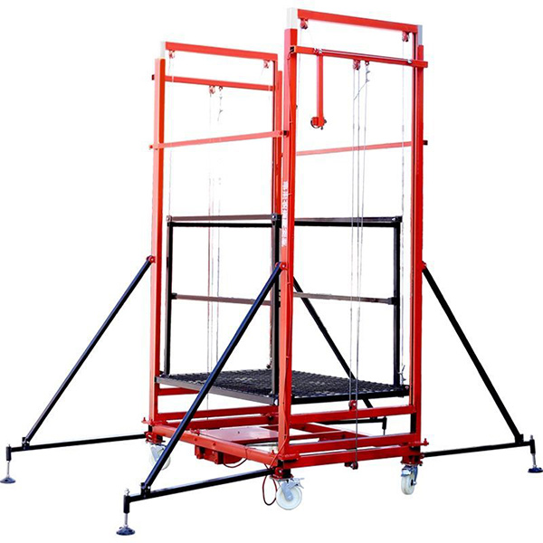 Motorized scaffolding, electric scaffolding