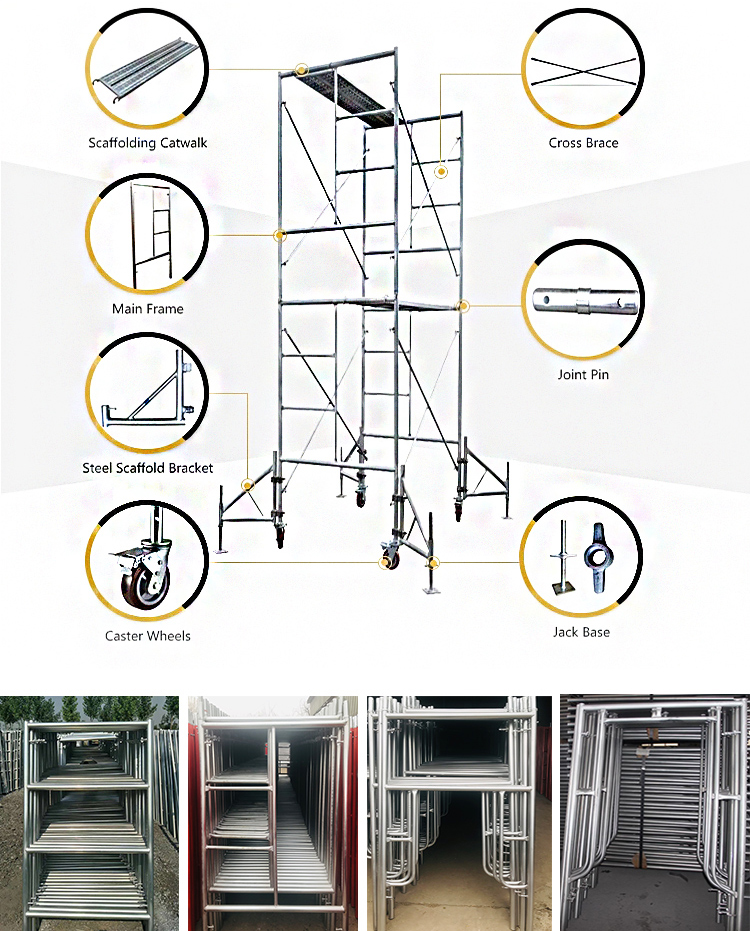 rolling scaffold structure